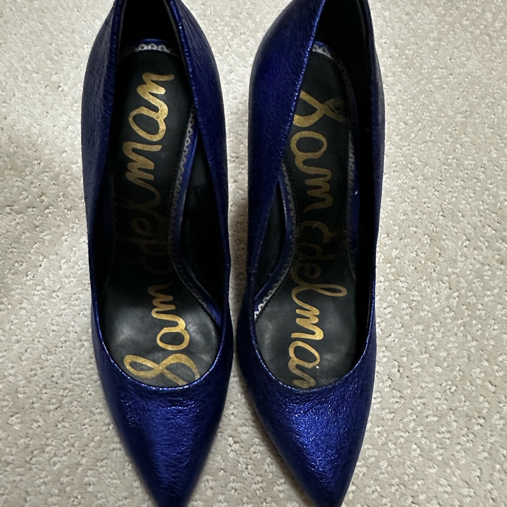 Sam Edelman Shimmering Blue Heels